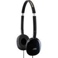 [아마존베스트]JVC Black Flat and Foldable Colorful Flats On Ear Headphone with 3.94 foot Gold Plated Phone Slim Plug HAS160B