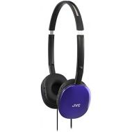 [아마존베스트]JVC Blue Flat and Foldable Colorful Flats On Ear Headphone with 3.94 foot Gold Plated Phone Slim Plug HAS160A