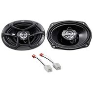 6x9 JVC Front Factory Speaker Replacement Kit for 2006-08 Dodge Ram 1500