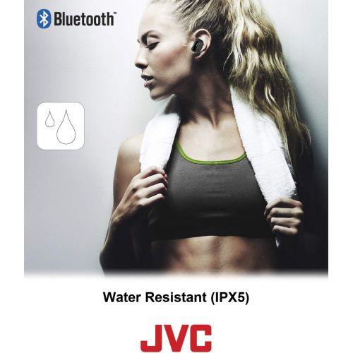  JVC True Wireless Earbuds for Sports & Fitness, Sweat/Water Proof IPX5, Bluetooth Connectivity, Pivot Motion Fit, 3 Point Support Structure, 3+6 Hours Battery Life - HAET90BTY (Yel