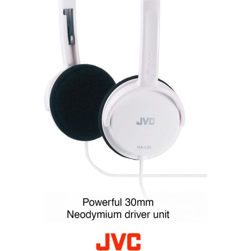  JVC HA-L50W WHITE Foldable Lightweight Stylish Headphones HAL50