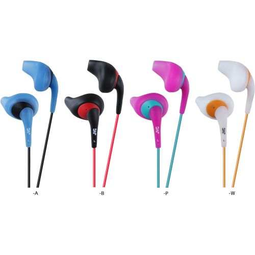  JVC HAEN10 Gumy Sport Binaural Ear Bud Headphones - Blue