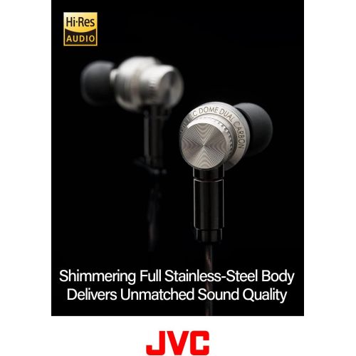  JVC HA-FD01 IEM Class-S Solidege Stainless Steel Body, Titanium Drivers, J-Mount Nozzle System with Customizable Sound Stage, and MMCX Detachable Cables