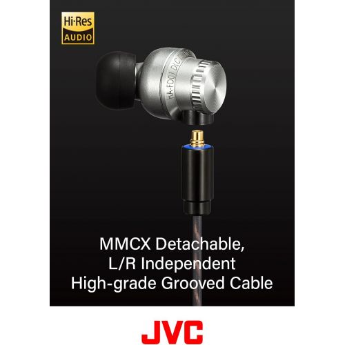  JVC HA-FD01 IEM Class-S Solidege Stainless Steel Body, Titanium Drivers, J-Mount Nozzle System with Customizable Sound Stage, and MMCX Detachable Cables