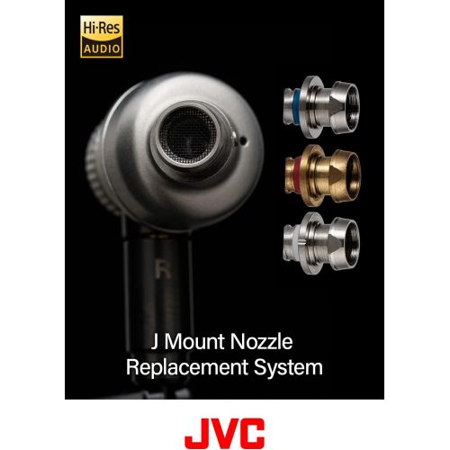  JVC HA-FD01 IEM Class-S Solidege Stainless Steel Body, Titanium Drivers, J-Mount Nozzle System with Customizable Sound Stage, and MMCX Detachable Cables