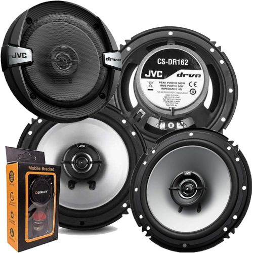  JVC Package In Bulk Box - Two (2) Pairs Of CS-J620 6.5 300W Car Audio 2-WAY Coaxial Car Speakers System / 4 Speakers