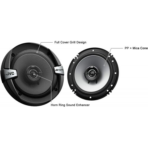  JVC Package In Bulk Box - Two (2) Pairs Of CS-J620 6.5 300W Car Audio 2-WAY Coaxial Car Speakers System / 4 Speakers