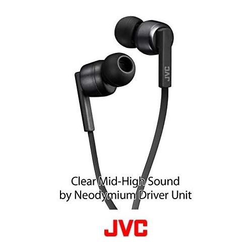  JVC Noise Cancelling Wireless Earbuds, Rain Proof IPX4, Voice Assistant Compatible - HAFX65BNB(Black)