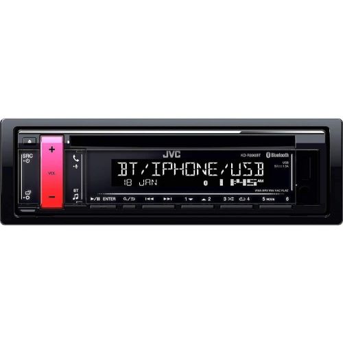  JVC KD-R890BT 1-Din in-Dash Car CD Receiver Compatible with w/Bluetooth//USB/AUX/iPhone/Android