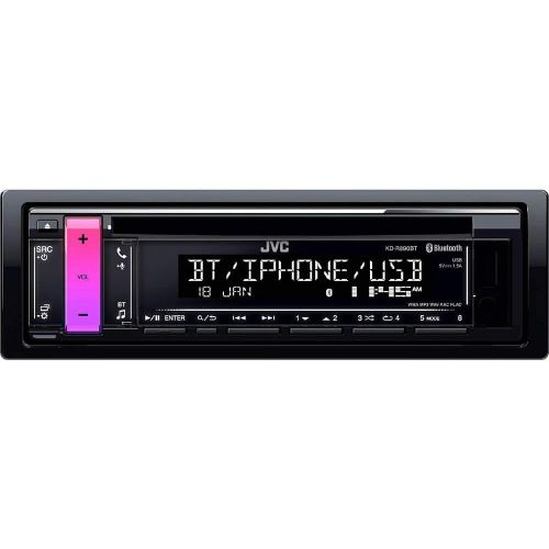  JVC KD-R890BT 1-Din in-Dash Car CD Receiver Compatible with w/Bluetooth//USB/AUX/iPhone/Android