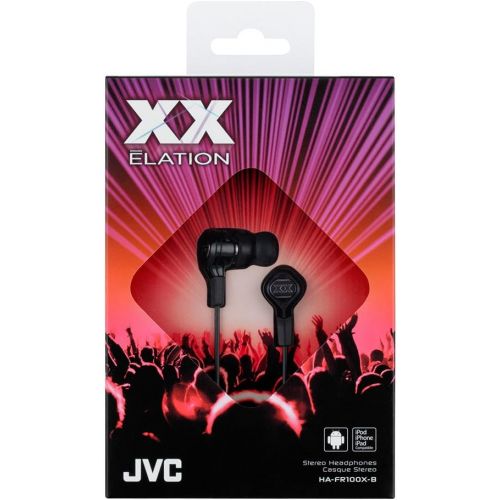  JVC HAFR100XB Elation XX Ear Buds, Black