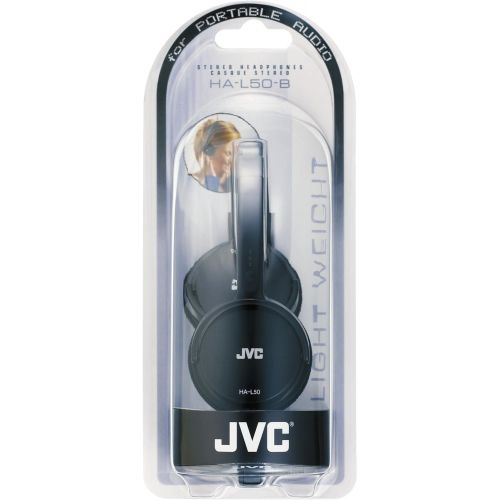  JVC HA-L50B BLACK Foldable Lightweight Stylish Headphones HAL50