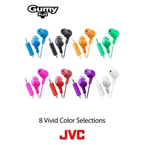  JVC HAFR6B Gumy Plus Headphones (Black)