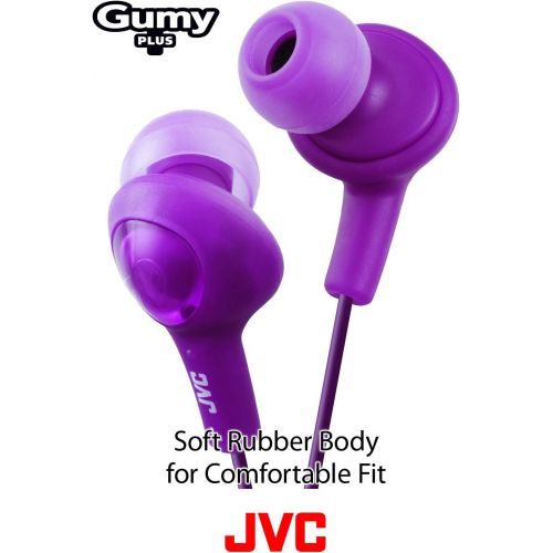  JVC HAFR6B Gumy Plus Headphones (Black)