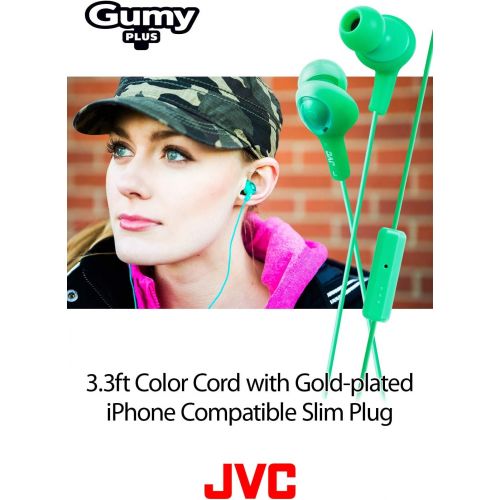  JVC HAFR6B Gumy Plus Headphones (Black)