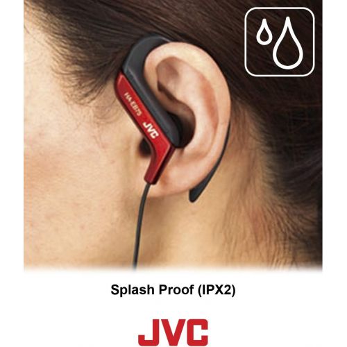  Clip Style Headphone Black Lightweight and Comfortable Ear Clip. Splash Proof Water resistant Powerful Sound with Bass Boost JVC HAEB75B