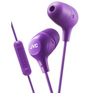 JVC HA-FX38M in-Ear Headphones with 1-Button Remote Control and Microphone - Violet (Violet)