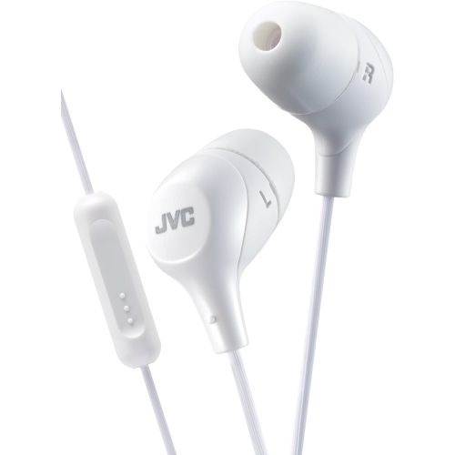  JVC Memory Foam Earbud Marshmallow Memory Foam Earbud with Mic White (HAFX38MW)