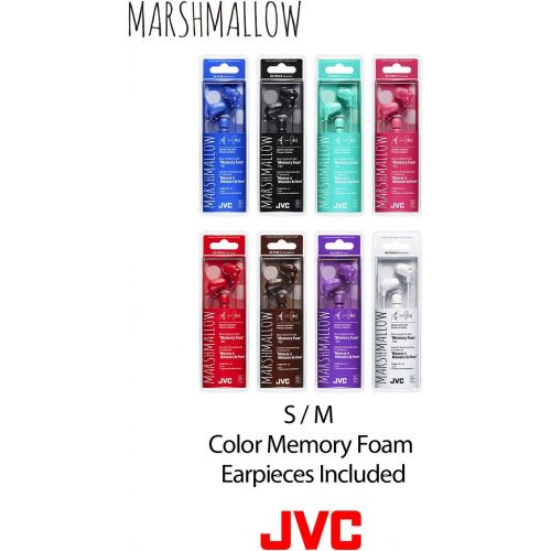  JVC Memory Foam Earbud Marshmallow Memory Foam Earbud Black (HAFX38B)