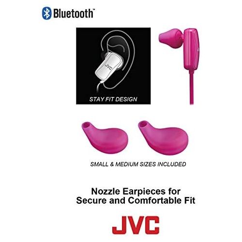  JVC HAF250BTB in-Ear Headphone, Bluetooth, Gumy - Black