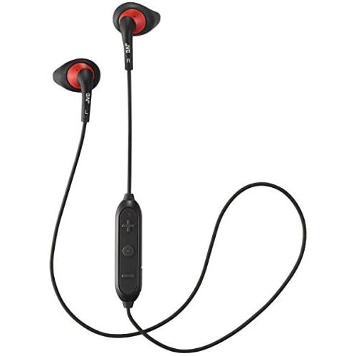  JVC Wireless Sweatproof Gumy Sport Bluetooth Wireless Earbud Nozzle, Black (HAEN10BTB)