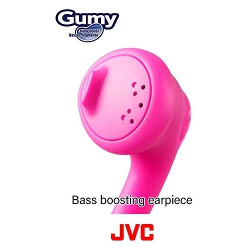  JVC HAF160R Gumy Ear Bud Headphone Red