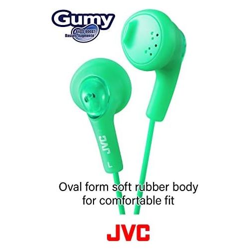  JVC HAF160R Gumy Ear Bud Headphone Red