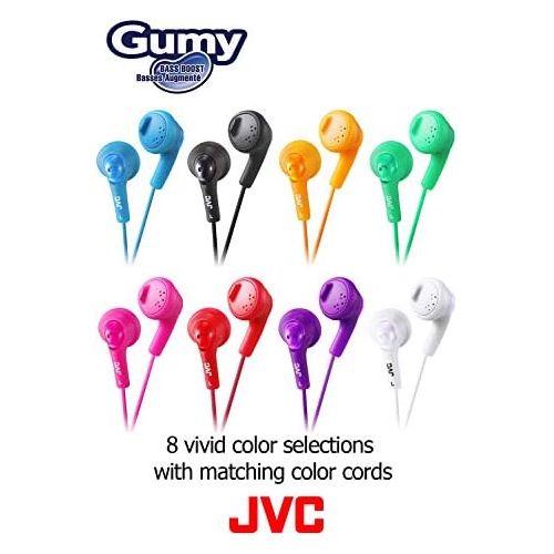  JVC HAF160R Gumy Ear Bud Headphone Red