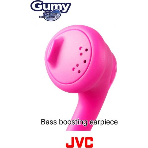  JVC HAF160R Gumy Ear Bud Headphone Red