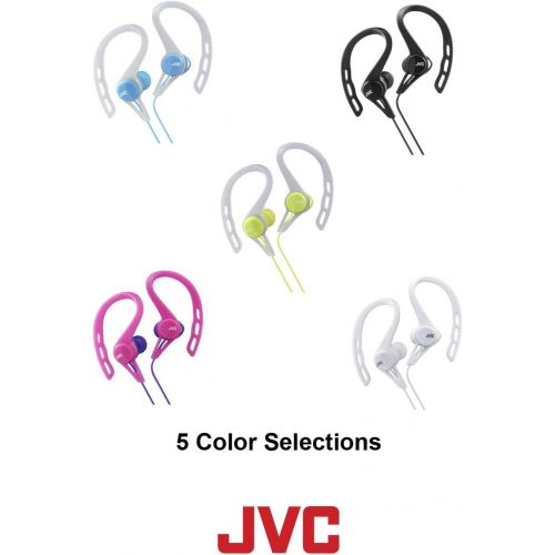  JVC HAECX20B Sports Clip Inner Ear Headphones, Black