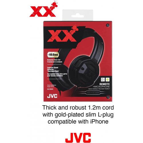  JVC HASR50X XX Xtreme Bass Headset, Black