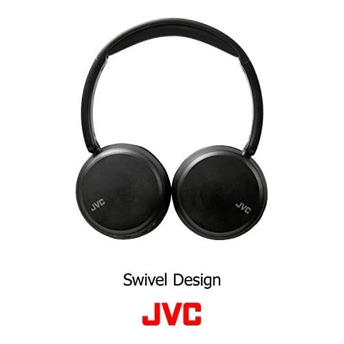  JVC Noise Cancelling Wireless Headpones, Bluetooth 4.1, Bass Boost Function, Voice Assistant Compatible - HAS65BNB(Black)