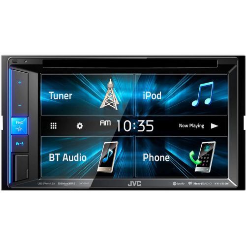  JVC KW-V250BT Multimedia Receiver Featuring 6.2 WVGA Clear Resistive Touch Monitor/Bluetooth / 13-Band EQ