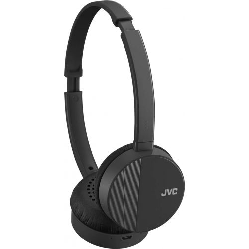  JVC HA-S23W Wireless Headphones - On Ear Bluetooth Headphones, Foldable Flat Design, 17-Hour Long Battery Life (Black)