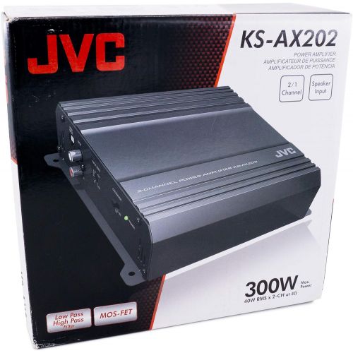  JVC KS-AX202 300W AX Series Class AB 2 Channel Amplifier