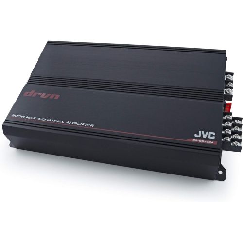  JVC KS-DR3004 1000W Peak DRVN Series Class-AB Bridgeable 4-Channel Power Amplifier