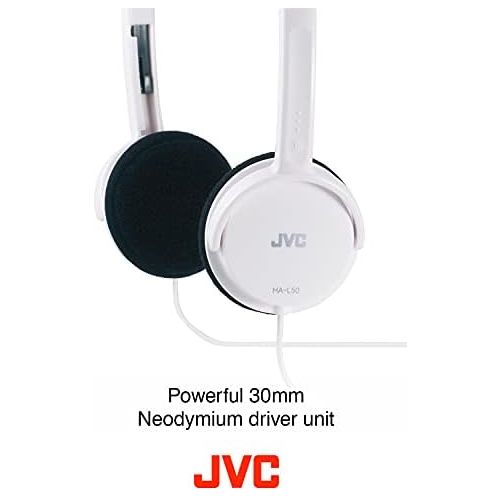  [아마존베스트]JVC HA-L50 W Lightweight Headphones - White