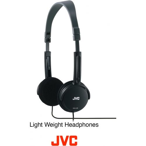  [아마존베스트]JVC HA L 50 B Extra Light Headphones - Foldable Design Black