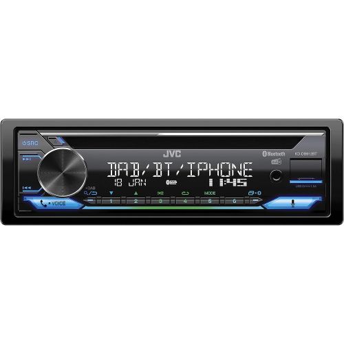  [아마존베스트]-Service-Informationen JVC KD-DB912BT CD Car Radio with DAB+ & Bluetooth Hands-Free Kit (Alexa Built-in, Sound Processor, USB, AUX-In, Spotify Control, 4 x 50 Watt, VAR Lighting, DAB+ Antenna*)