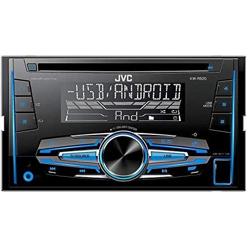  [아마존베스트]-Service-Informationen JVC KW-R520 Double DIN USB/CD Receiver with Front AUX Input Black