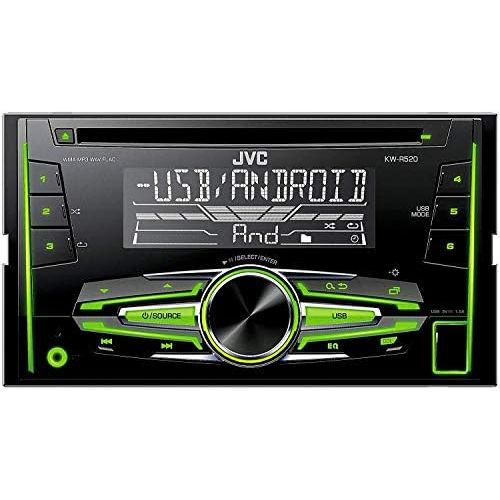  [아마존베스트]-Service-Informationen JVC KW-R520 Double DIN USB/CD Receiver with Front AUX Input Black