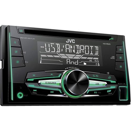  [아마존베스트]-Service-Informationen JVC KW-R520 Double DIN USB/CD Receiver with Front AUX Input Black