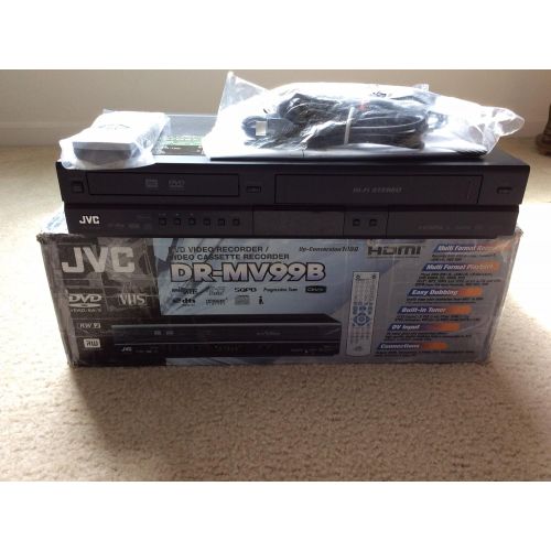  JVC DR-MV80B DVD Video RecorderVHS Video Cassette Recorder Combination Unit