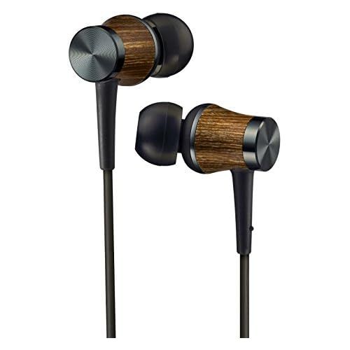  JVC Canal type earphone High res WOOD HA-FW7-B (Black)