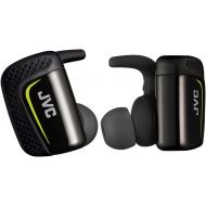 Wireless Earbuds with Stay and Secure fit Design, Sweat Proof and Washable True Wireless, Sport Bluetooth Charging Case. iPhone and Android Smart Phone use. JVC HA-ET90BTB