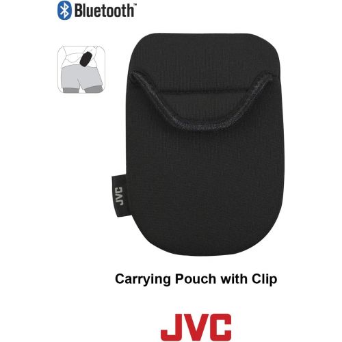  Wireless Earbuds with Stay and Secure fit Design, Sweat Proof and Washable True Wireless, Sport Bluetooth Charging Case. iPhone and Android Smart Phone use. JVC HA-ET90BTB