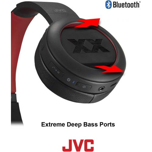  On Ear Headphone Quick Charge 40 Hours Life Aptx Capable Bluetooth Headset JVC (HA-XP50BTR)