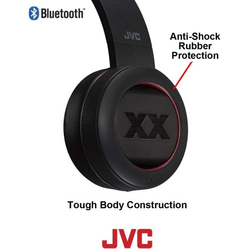  On Ear Headphone Quick Charge 40 Hours Life Aptx Capable Bluetooth Headset JVC (HA-XP50BTR)