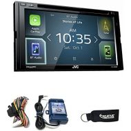 JVC KW-V830BT Compatible with Android AutoApple CarPlay CDDVD with Steering Wheel Control Interface