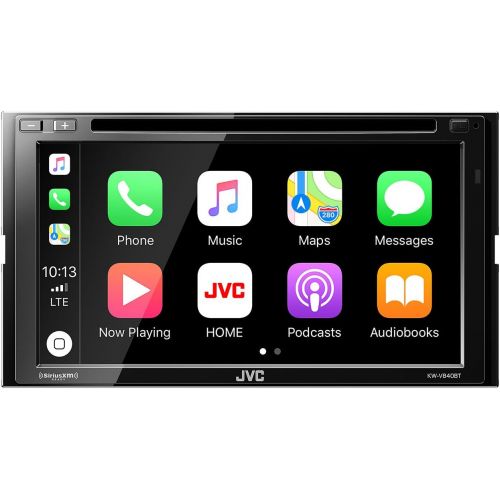  JVC KW-V840BT Compatible with Android AutoApple CarPlay CDDVD with Sirius XM Tuner SXV3001 and Steering Interface